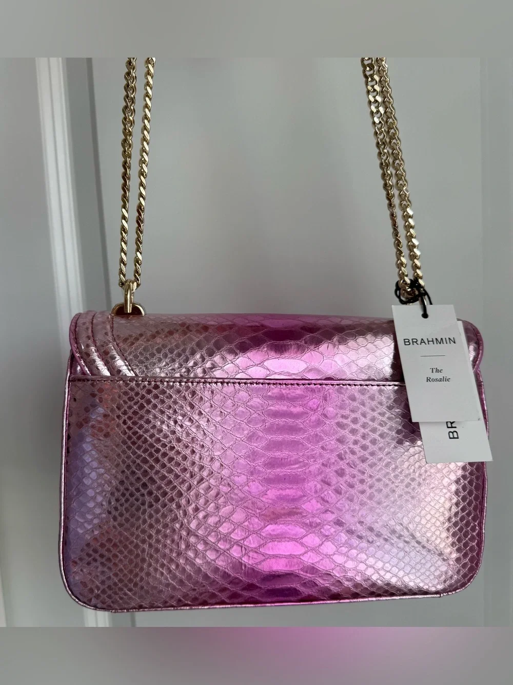Brahmin Rosalie Rose Water Akoni Shoulder Bag Crossbody